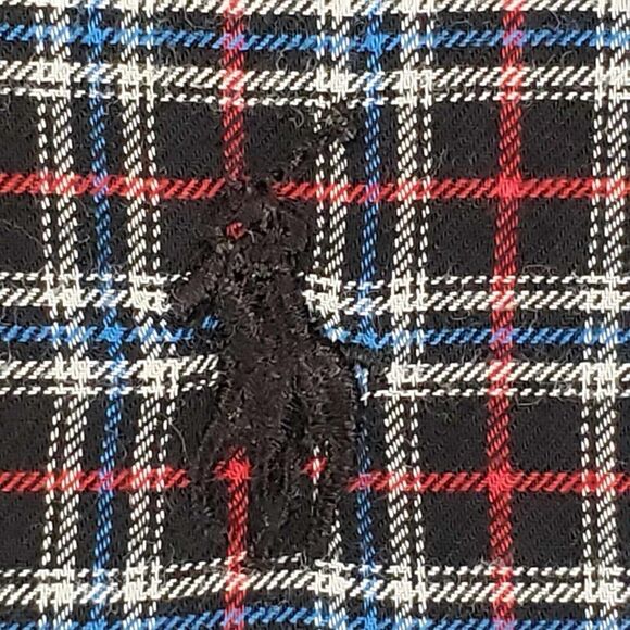 Polo Ralph Lauren Oxford Shirt Men's Size XL Red Black Plaid LS Button Down - Picture 8 of 10